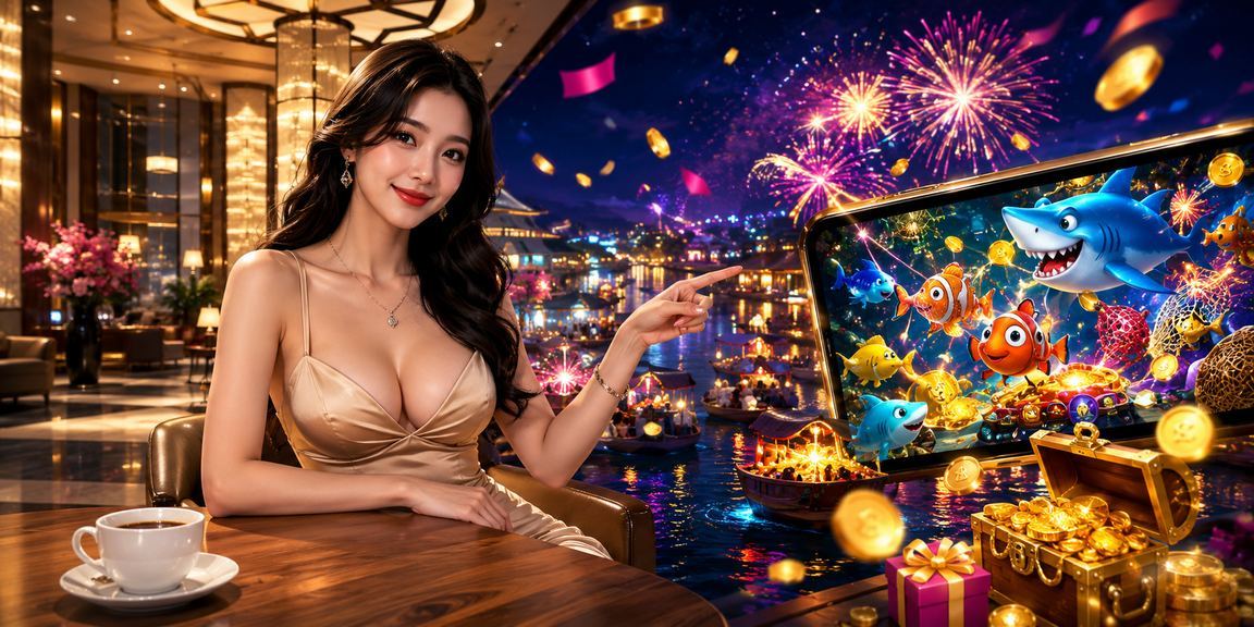 Người dùng tại Cần Thơ thư giãn với ly cà phê và trò chơi bắn cá trực tuyến trên điện thoại